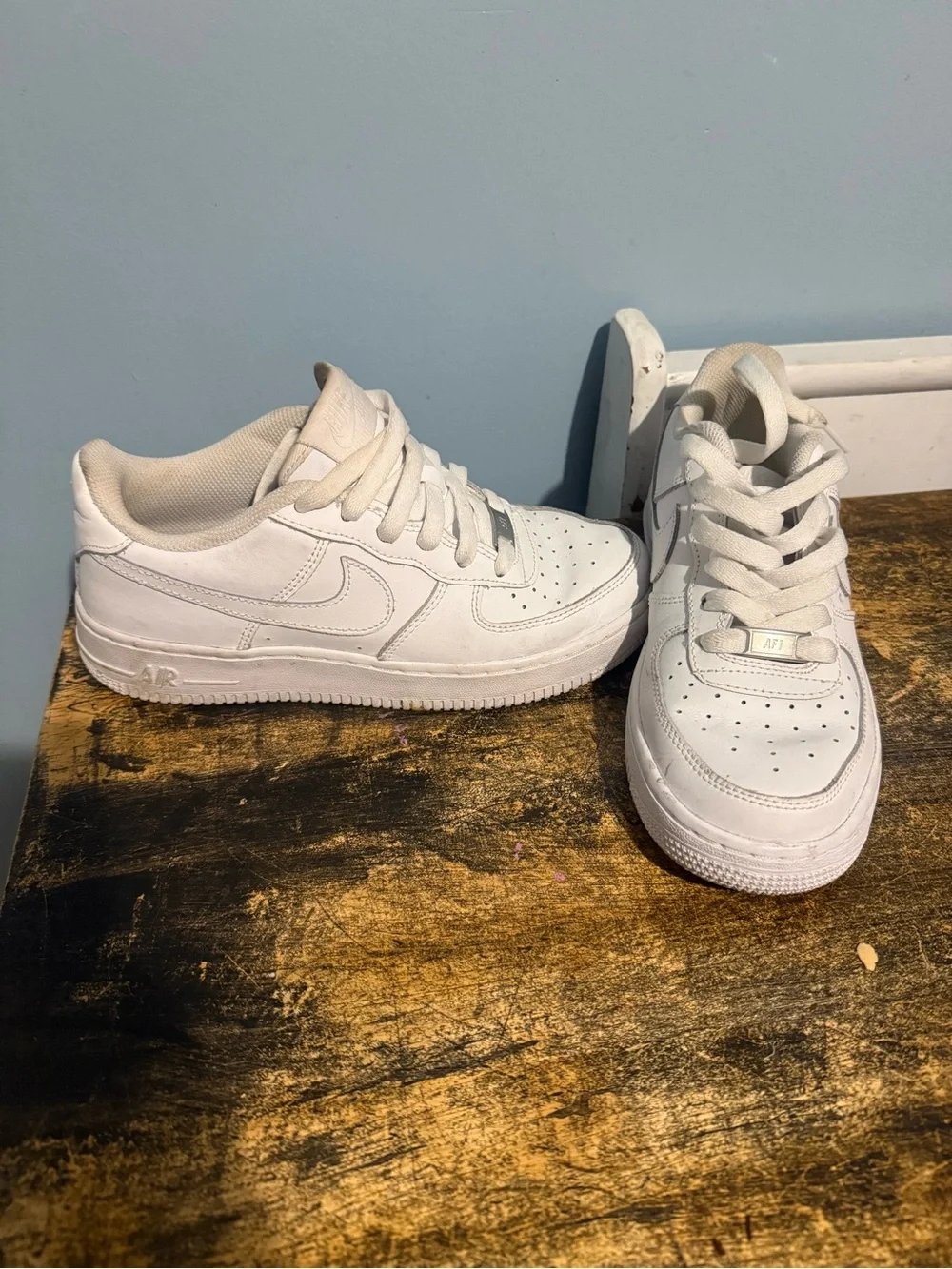 Nike White Low-Top Leather Sneakers